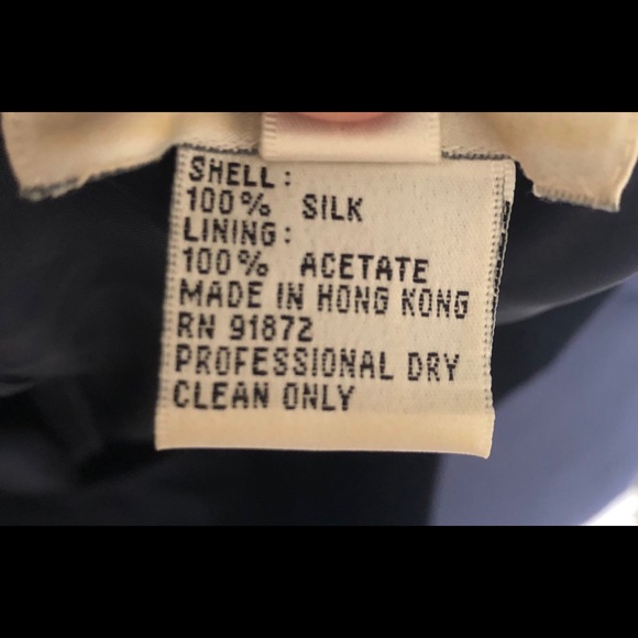 Y2K Trio New York Size 8 100% Silk Midnight Blue Dress - Picture 4 of 4